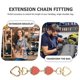 thumbnail image 4 of Chain Accessories Bag Extension Chain for DIY Use 2Pcs Alloy Red Strap, 4 of 5