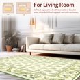 thumbnail image 2 of ODIKA 6'x9' Machine Washable Non-Slip Area Rug, Classic Pile Featuring Elegant Damask Floral Design High Traffic Rug, Ivory, 207196, 2 of 7