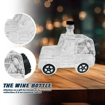 Vintage Car Whiskey Decanter - 350ml Classic Pickup Glass Bottle Set, Ultimate Gift for Dad & Husband’s Home Bar