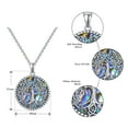 thumbnail image 5 of NUNCAD Tree of Life Necklace for Women 925 Sterling Silver Necklace Abalone Shell Pendant Necklace, 5 of 5