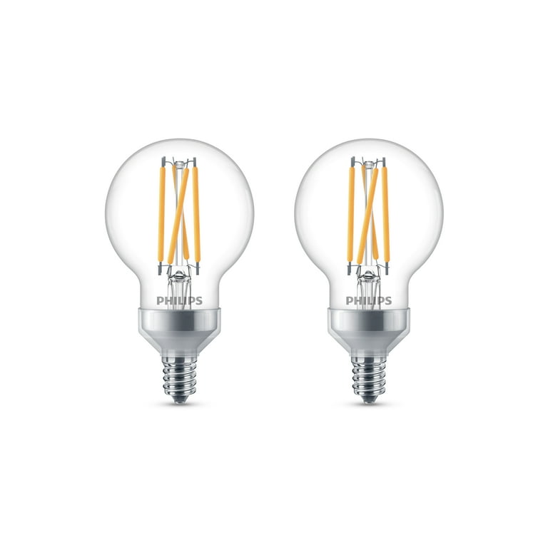 Philips 40-Watt Equivalent G16.5 Dimmable LED Light Bulb Soft White Globe (2-Pack) Philips 40-Watt Equivalent G16.5 Dimmable LED Light Bulb Soft White Globe (2-Pack)