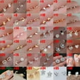 thumbnail image 6 of HOOUN Fashion 925 Silver Small Rabbit Moon Heart Zircon Ear Stud Hoop Earrings Women-#9, 6 of 9