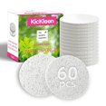 thumbnail image 1 of Esponjas faciales comprimidas de 60 unidades | Esponjas cosméticas de spa de celulosa Kickleen naturales para limpieza facial diaria | Eliminación de maquillaje y mascarillas | Exfoliante | Masaje d, 1 of 5