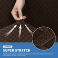 thumbnail image 3 of XYMHUN Armless Futon Cover Stretch Futon Slipcovers with Elastic Bottom Dark Coffee, 3 of 7