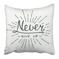 thumbnail image 1 of Funda de almohada ABPHQTO 45x45 cm diseño Never Give Up, 1 of 1