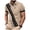 Khaki, variant on COSFO Mens Short Sleeve Polo Shirts Performance Casual Golf Shirt Pullover Collared Mesh Quick Dry Slim Fit Tops