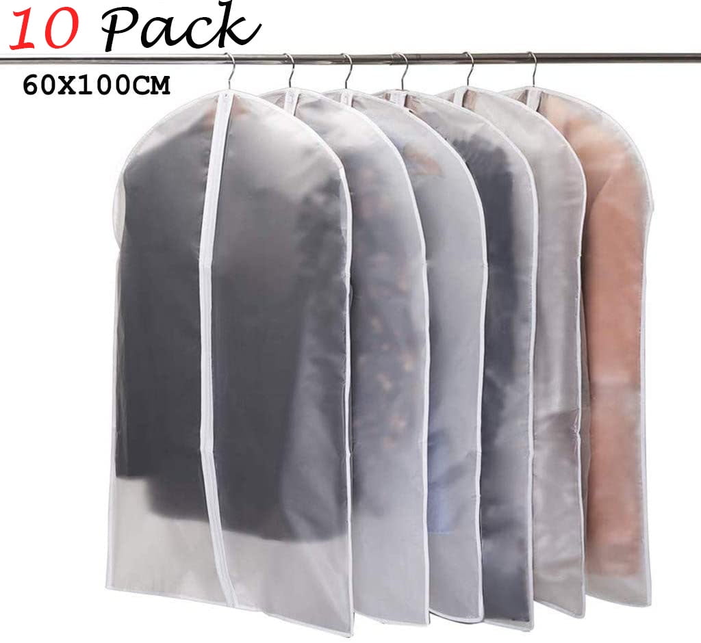 Women Men Clear Dust-proof Cloth Cover Suit/Dress Garment Bag Storage Protector 