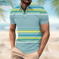 thumbnail image 2 of Xcmzpl Mens Golf Hawaiian Shirts Short Sleeve Performance Moisture Wicking Casual Print Collared Golf Shirts for Big and Tall, 2 of 6