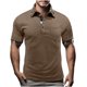 thumbnail image 1 of Mens Manga Corta Botón Abajo Camisas Primavera Verano Casual Cuello Cuadrado, Transpirable Punto para el Golf Y el Uso Diario, 1 of 9