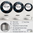 thumbnail image 4 of DESIGN ART Designart "Onyx Opulence Vector" Abstract Shapes Round Office Mirror - Black Modern Mirror For Wall Décor 29x29 - Disc of 29 Inch, 4 of 6