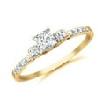 thumbnail image 3 of Classic Moissanite Bridal Set Engagement Ring 1.75 Carat with 18k Gold Plating, 3 of 3