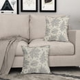 thumbnail image 5 of Grey Gray Fall Pillow Covers 16x16 Set of 2 Cream Maple Leaf Print Autumn Colored Harvest Decorative Outdoor Pillowcases Farmhouse Seasonal Throw Cushion Case Decor for Home Couch Sofa Bed, 5 of 6
