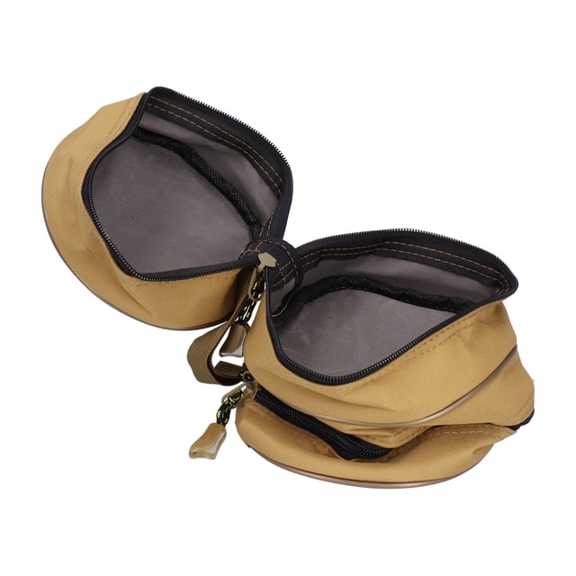 Protective Round Fishing Reel Storage Bag Double Layer Fishing Tackle Bag Protective Case Pouch