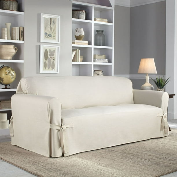 Serta Relaxed Fit Cotton Duck Slipcover for Sofa