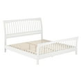 thumbnail image 2 of AFI Orleans King Solid Wood Low Profile Sleigh Platform Bed with Matching Footboard, White, 2 of 12