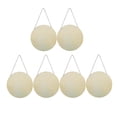 thumbnail image 1 of Rebanadas de madera en blanco colgantes sin terminar de 6 piezas para, 1 of 9