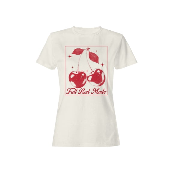 Full Red Mode Cherry Art Women's T-shirt