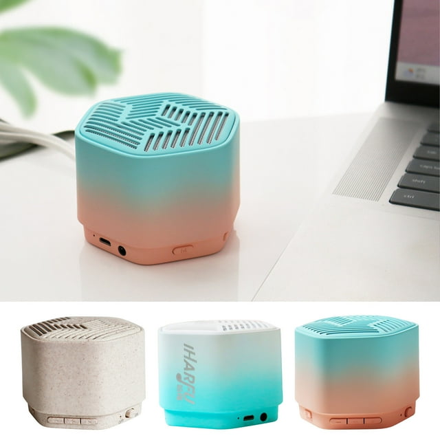 Altavoz Bluetooth HF10 • Altavoz metálico portátil con cordón • Juego de 10 horas • Bluetooth 5.0 • Sonido claro para viajar, hacer senderismo y acampar