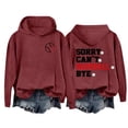 thumbnail image 4 of BODOAO Baseball Hoodies for Womens 2025 Letterprinted Baseball Long Sleeved Hoodie Baseball Mom Sweatshirt Funny Game Day Baseball Pullover Tops Fall Outfits Trendy Fashion Pullover Tops Red 5Xl, 4 of 4