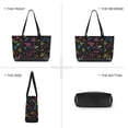 thumbnail image 6 of FORMRS Canvas Laptop Tote Bag for Women with 15.6" Computer Compartments Shoulder Handbag, Black Neon Lightning, 6 of 7