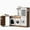 Brown, variant on Reasea Play Kitchen, Wooden Kids Kitchen Playset with Realistic Lights and Sounds, Toddler Interative Toy Kitchen, Brown
