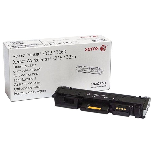 Cartucho de Tóner Xerox Color Negro, Modelo: 106R02778. Xerox 106R02778