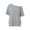 Gray, variant on One Shoulder Plus Size Tops for Women V Neck Short Sleeve Oversized Shirts Casual Tunic Blouses