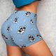 thumbnail image 4 of Balery French Bulldog Puppy Pantalones cortos de entrenamiento estampados para mujer, sin costuras, ajustados, para gimnasio, yoga, correr, deportes, ejercicio activo, fitness.-XX-Large, 4 of 8