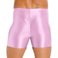 thumbnail image 2 of MSemis Men's Swim Trunks Elastic Nylon Underwear High Waist Swim Shorts Swimming Trunk Pink XL, 2 of 6