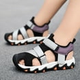 thumbnail image 4 of Ketyyh-chn99 Toddler Sandals Boys Girls Sport Water Sandals Closed-Toe Outdoor Size for US 11.5,Grey, 4 of 9