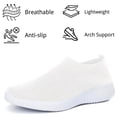 thumbnail image 3 of CHICVOMEY Women's Slip On Walking Shoes with Arch Support Lightweight Sock Tennis Sneakers Anti-Slip Elastic Knit Breathable for Gym Casual Sneakers, 3 of 5
