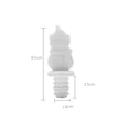 thumbnail image 1 of 5 Pcs Creative plastic three-dimensional silicone wine stopper, food grade multi-color sealed mouth, beer preservation stopper, wine bottle stopper - Snowman, 1 of 5