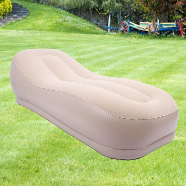Sofá Autoinflable, Tela Flocada, Sofá Inflable Portátil Respetuoso Con La Piel De PVC, Batería Ergonómica De 2600MAH Para Acampar