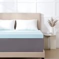 thumbnail image 1 of Surmatelas Taille Simple, 39 Pouces x 75 Pouces Pouces en Mousse à Mémoire de Forme Infusée de Gel - A-GE22115, 1 of 5
