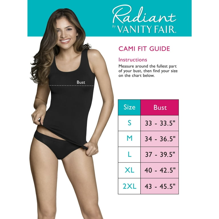 Vanity Fair Radiant Collection Women's Smooth Breathable Spin Tank
