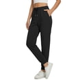 thumbnail image 2 of Fantaslook Scubaknit Pants for Women Elastic Waist Drawstring Tapered Lounge Pants with Pockets Casual Joggers, 2 of 8