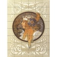 thumbnail image 1 of Tile Mural Kitchen Backsplash - Byzantine Heads - Blonde - by Alphonse Mucha, 1 of 1