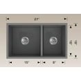 thumbnail image 1 of American Imaginations 27-in. W CSA Approved Coffee Kitchen Sink With 2 BowlAI-34614, 1 of 2