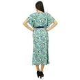 thumbnail image 6 of Bimba Womens Long Polyester Kaftan With Belt Designer Beach Cover Up Caftan Maxi Dress, 6 of 6