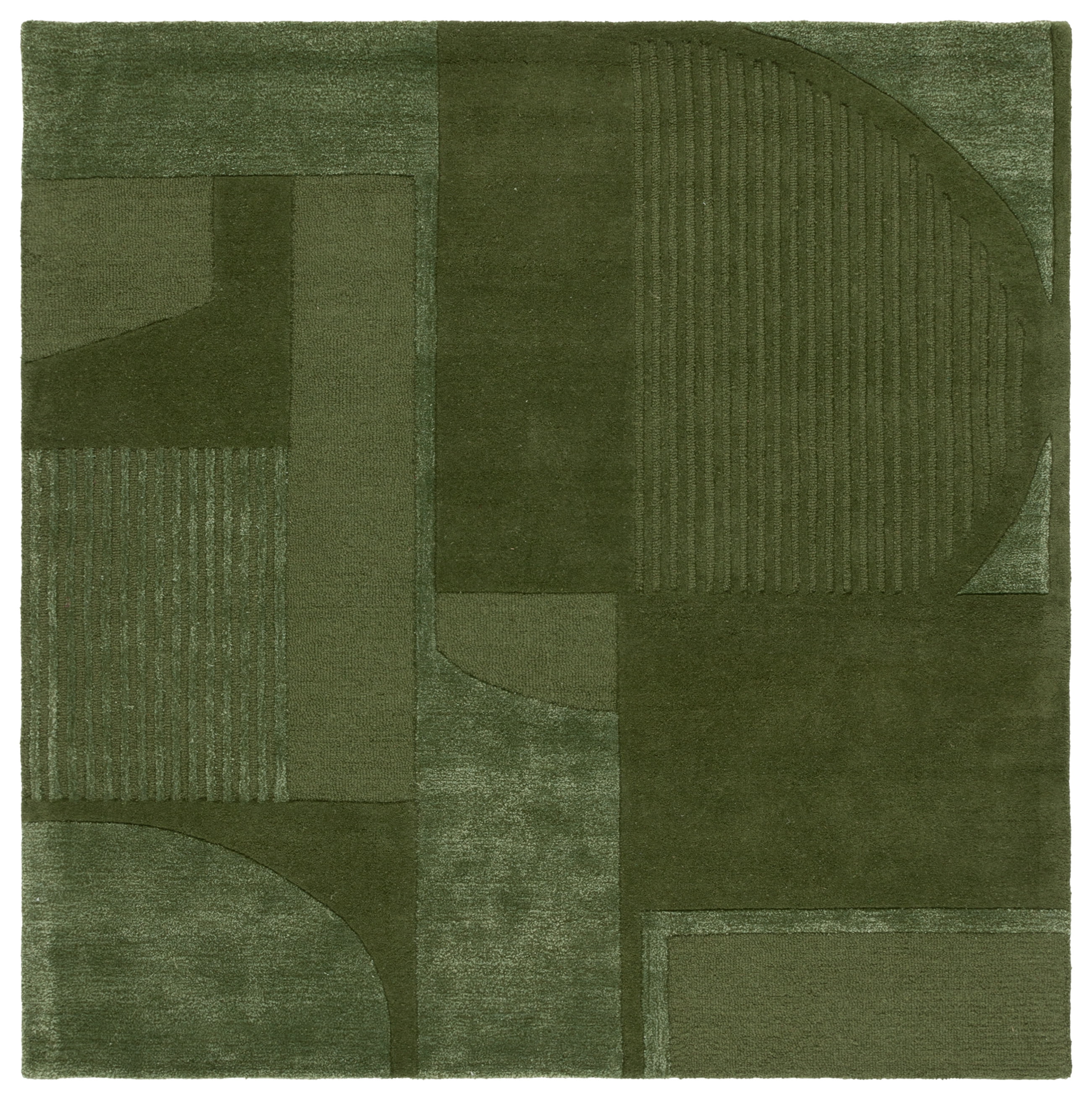 Safavieh Fifth Avenue Einri Geometric Area Rug, Green, 4' x 4' Square