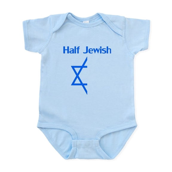 CafePress - Half Jewish Body Suit - Baby Light Bodysuit, Size Newborn - 24 Months