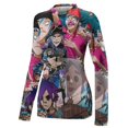 thumbnail image 4 of Gorillaz Women's Sunscreen Shirt Long Sleeve Workout Tops Crewneck Soft Comfy Tees Casual T-Shirt 2XL, 4 of 7