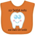 thumbnail image 3 of Inktastic Dentist Rocks Tooth Boys or Girls Baby Bib, 3 of 4