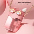thumbnail image 4 of Cute Water Bottle, 780ML Straw Water Bottle With Straw Adjustable Strap Sticker, 4 of 8