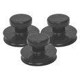 thumbnail image 3 of 3 Pcs Poignée à Ventouse pour Bol Chantant Caoutchouc Rond Noir Fixation Stable, 3 of 8