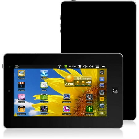 Ematic EGLIDE2BK 7" 4GB eGlide Touchscreen Tablet, Black