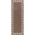 thumbnail image 4 of Hauteloom Varro Living Room, Bedroom Patio Outdoor Area Rug - Traditional - Dark Brown, Cream - 7'10" x 10', 4 of 6