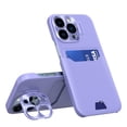 thumbnail image 5 of Cover For iPhone 14 Pro Max,Slim PU Leather Shockproof Lens Protector Card Holder Built in Camera Kickstand Case Cover,Purple, 5 of 10