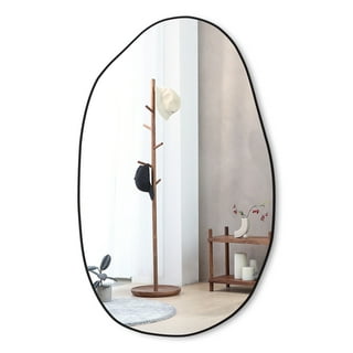 CONGUILIAO Asymmetrical Mirror 33.5 x 20.5 Irregular Wall Mirror Body  Vanity Mirror for wall