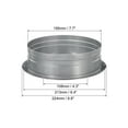thumbnail image 2 of Unique Bargains 8 Inch Duct Connector Flange Metal Straight Pipe Exhaust Hose Flange, 2 of 5